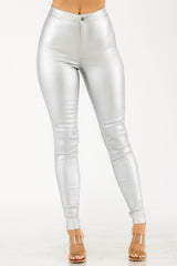 Safire Metalic pant, Silver