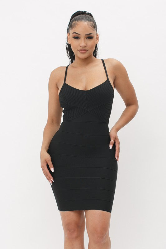 Nicki Bandage Dress (Black)