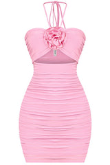 Melina halter dress (Pink)