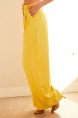 Maya Wild Leg Pant (Yellow)