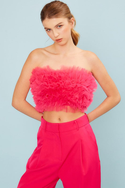 Micheline tube top (Fuchsia)