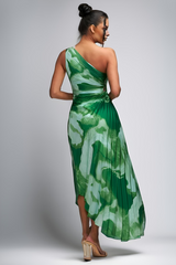 Sally one shoulder dress (Green)