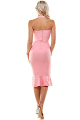 Adele bandage dress, Pink - Fashionistar boutique