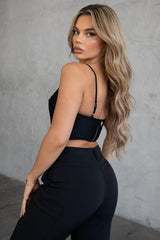 Allie Bandage Corset top (Black) - Fashionistar boutique