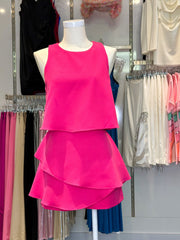 Angelina Ruffle Romper - Hot Pink - Fashionistar boutique