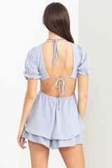 Bianca romper (Blue) - Fashionistar boutique