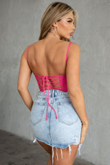 Juliet corset top, Hot Pink - Fashionistar boutique