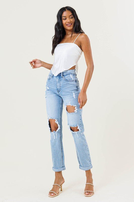Lana straight jeans - Fashionistar boutique