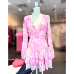 Maria floral dress (Pink) - Fashionistar boutique