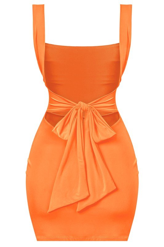 Melissa dress - Orange - Fashionistar boutique