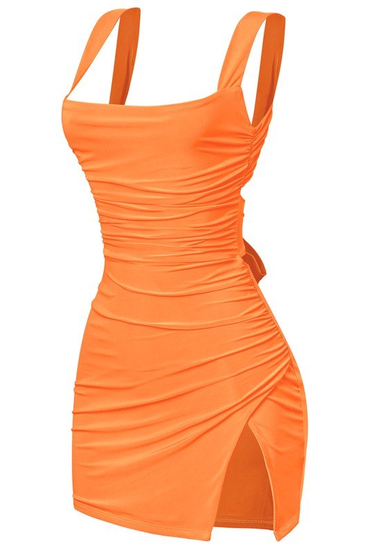 Melissa dress - Orange - Fashionistar boutique