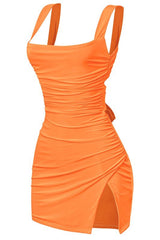Melissa dress - Orange - Fashionistar boutique