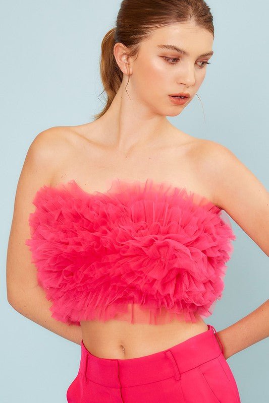 Micheline tube top (Fuchsia) - Fashionistar boutique