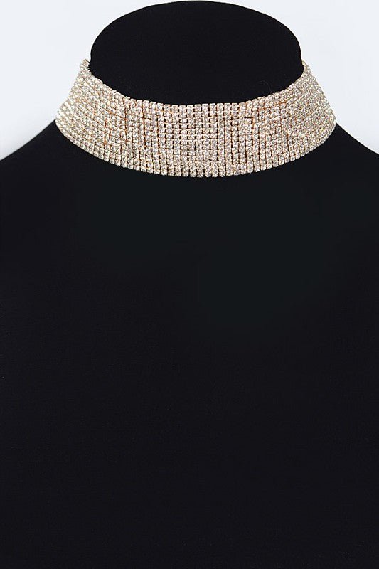Paola necklace, gold - Fashionistar boutique