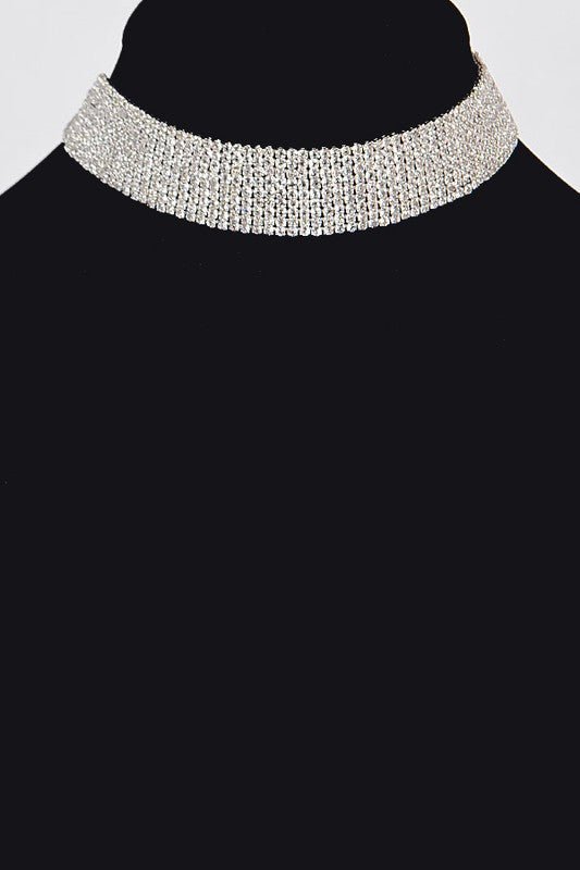Paola necklace, silver - Fashionistar boutique