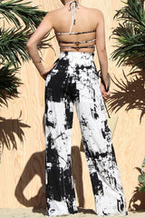 Rachel Wide Leg Jumpsuit (Tie Dye) - Fashionistar boutique