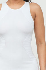 Sabina Knit dress (White) - Fashionistar boutique