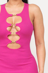 Safira Dress (Hot Pink) - Fashionistar boutique