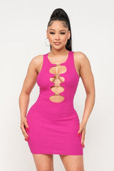 Safira Dress (Hot Pink) - Fashionistar boutique