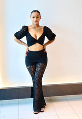 Sara Lace Flare Pants - Fashionistar boutique