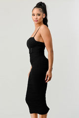 Shay long corset dress, Black - Fashionistar boutique