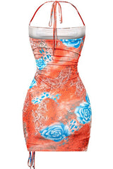 Sonia dress (Orange) - Fashionistar boutique