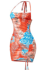 Sonia dress (Orange) - Fashionistar boutique