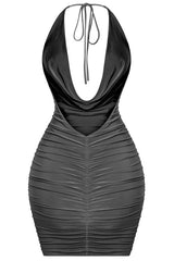 Stacy Halter Dress - Black - Fashionistar boutique