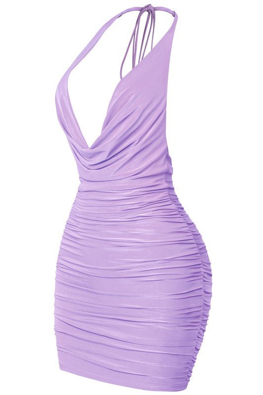 Stacy halter dress (Lavender) - Fashionistar boutique