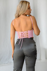 Juliet corset top, Blush