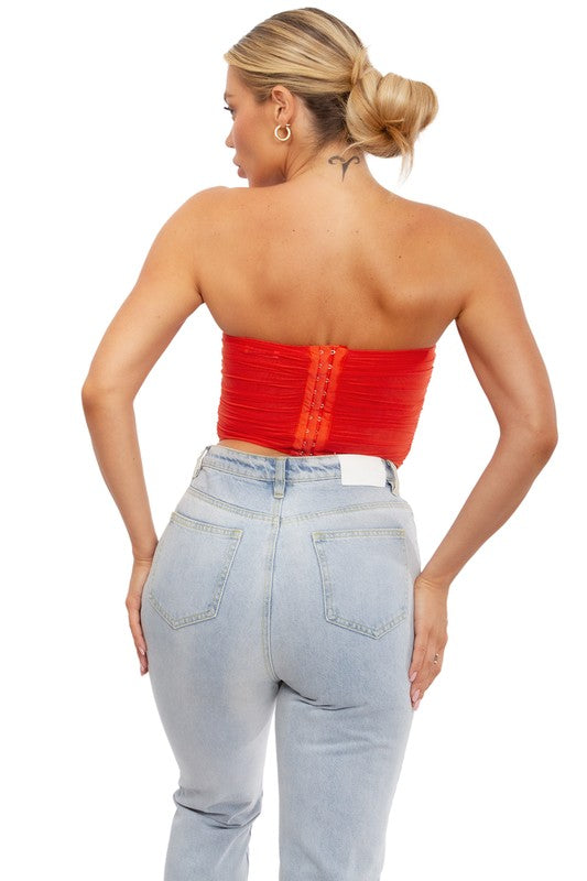 Bianca Tube top, rouge