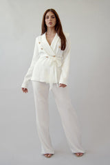 Ensemble Gabriella Blazer, Blanc