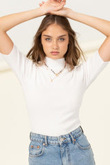 Elizabeth knit shirt, White