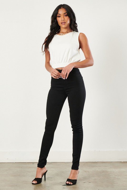 Ariana jeans, black - Fashionistar boutique