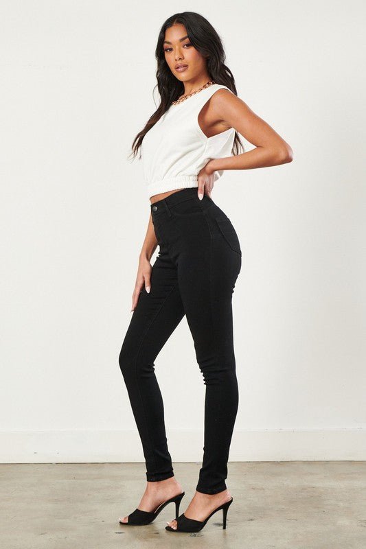 Ariana jeans, black - Fashionistar boutique