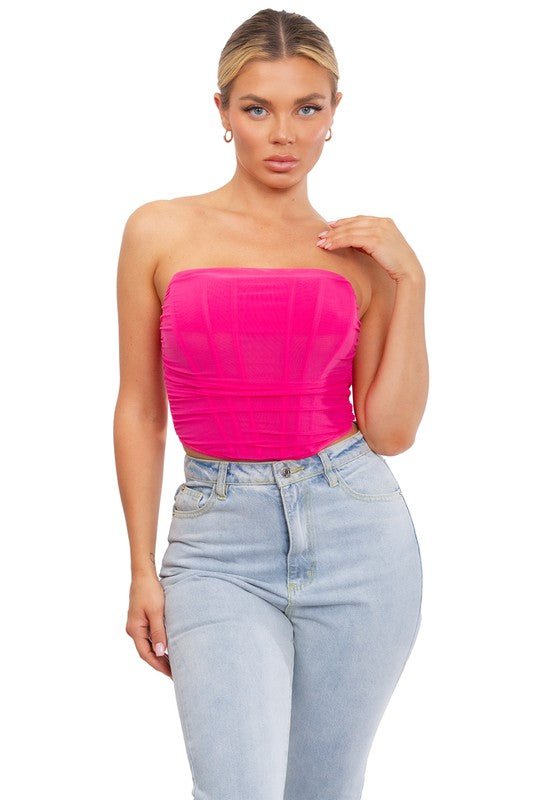 Bianca Tube top, fuchsia - Fashionistar boutique
