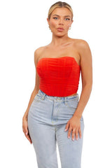 Bianca Tube top, red - Fashionistar boutique