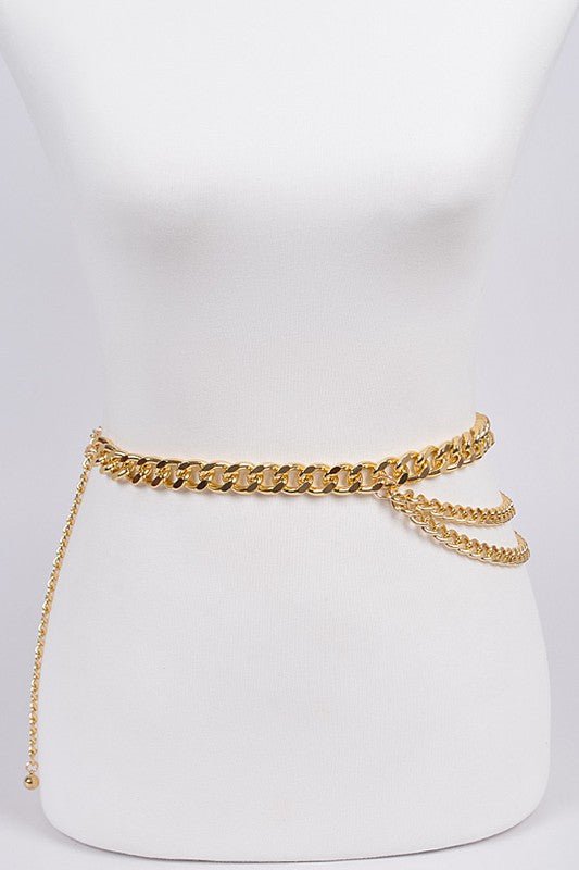 Brittany triple belt, gold - Fashionistar boutique