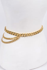 Brittany triple belt, gold - Fashionistar boutique