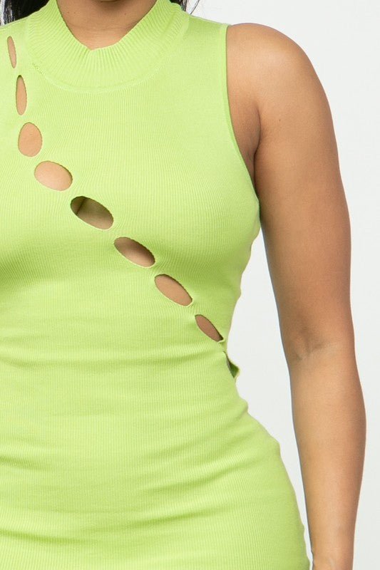 Elena Dress (Lime) - Fashionistar boutique