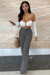 Elysa Houndstooth pant - Fashionistar boutique