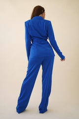 Gabriella Blazer set, Royal blue - Fashionistar boutique
