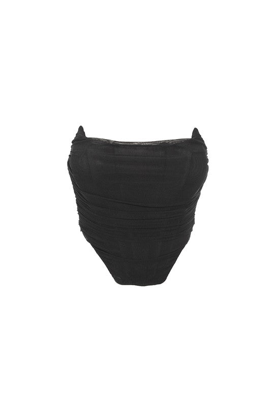 Kenza Tube Top, black - Fashionistar boutique