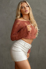 Lexie leather skirt with belt, cream - Fashionistar boutique