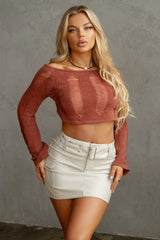 Lexie leather skirt with belt, cream - Fashionistar boutique