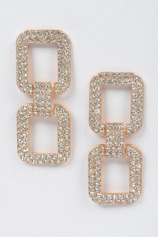 Malory earrings, gold - Fashionistar boutique