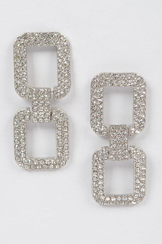 Malory earrings, silver - Fashionistar boutique