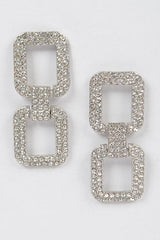 Malory earrings, silver - Fashionistar boutique