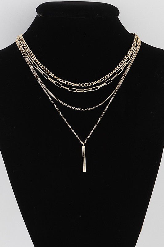 Olivia necklace, gold - Fashionistar boutique