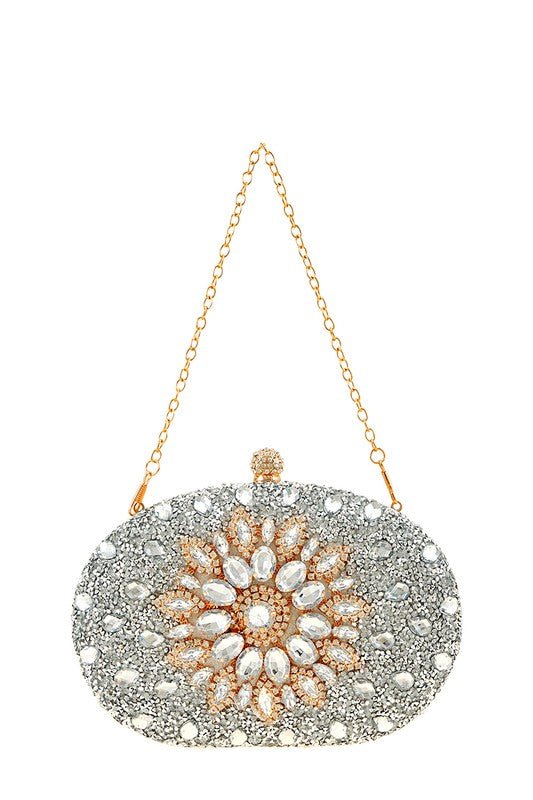 Sarah glitter purse, silver - Fashionistar boutique